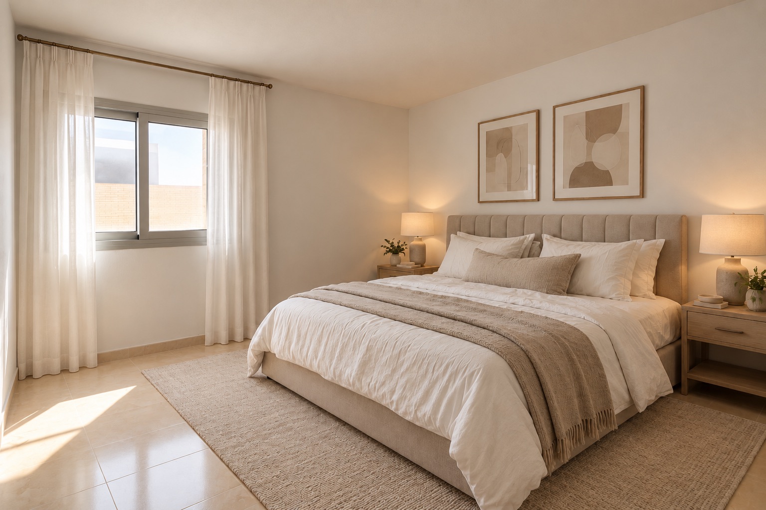 Dormitorio principal con luz natural